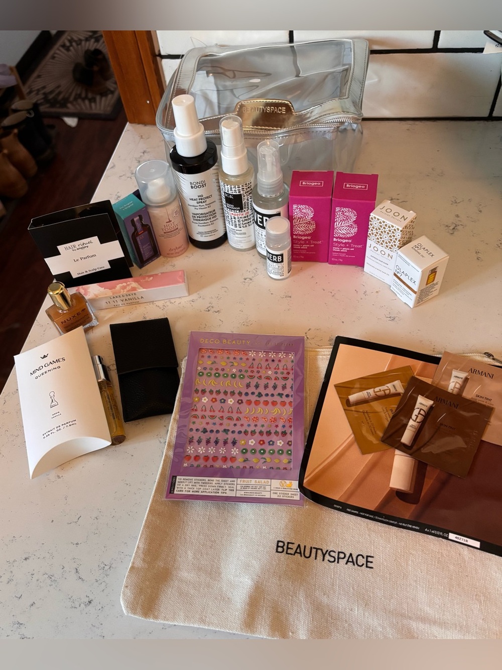 BeautySpace Travel Kit with Hair and fragrance Products New in box